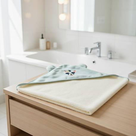 Garçon-Cape de bain mickey coton et polyester