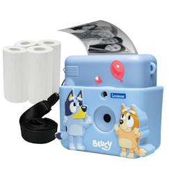Jouet-Starcam® Pack caméra avec imprimante bluey, carte sd, 4 rouleaux papier