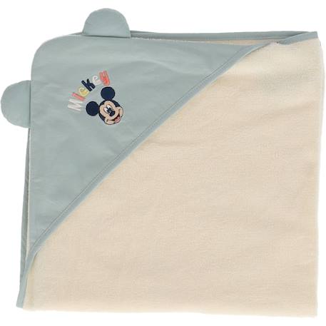 Cape de bain mickey coton et polyester Vert 2 - vertbaudet enfant 