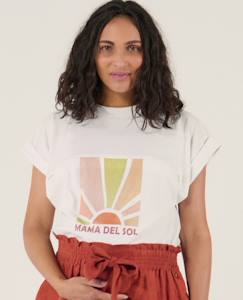 Vêtements de grossesse-T-shirt d'allaitement mama del sol