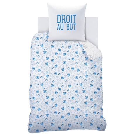 Parure de lit imprimée 100% coton, om univers Blanc 4 - vertbaudet enfant 