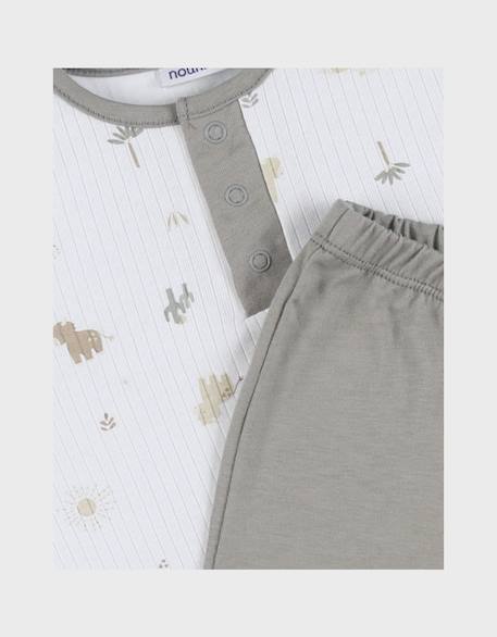 Pyjama jersey imprimé Beige 5 - vertbaudet enfant 