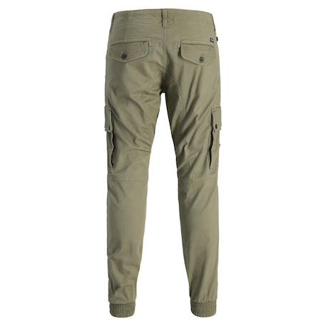 Pantalon cargo fluide garçon paul 111 Kaki+Noir 2 - vertbaudet enfant 