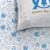 Parure de lit imprimée 100% coton, om univers Blanc 2 - vertbaudet enfant 
