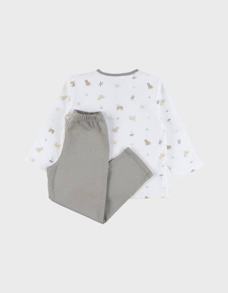 Pyjama jersey imprimé Beige 4 - vertbaudet enfant 