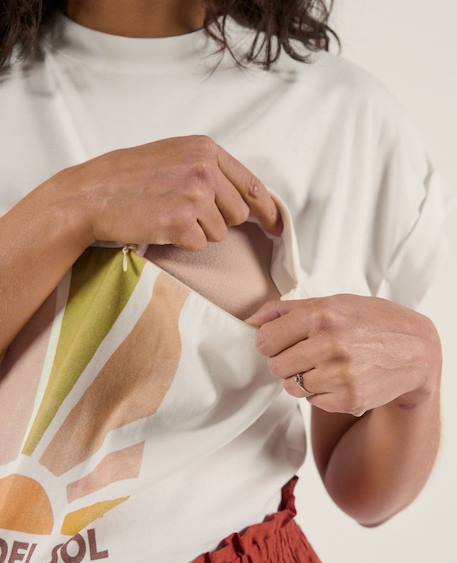 T-shirt d'allaitement mama del sol Blanc 5 - vertbaudet enfant 