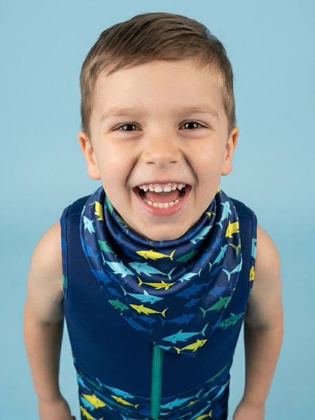 Bandana de plage anti-uv Blanc+Blanc / bleu+Bleu marine+Kaki+Turquoise 10 - vertbaudet enfant 