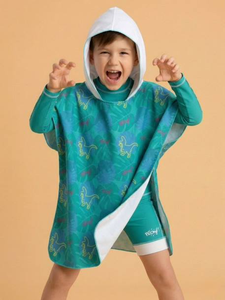Poncho en microfibres Blanc / vert 3 - vertbaudet enfant 