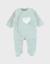 Pyjama bébé velours brodé Vert 1 - vertbaudet enfant 