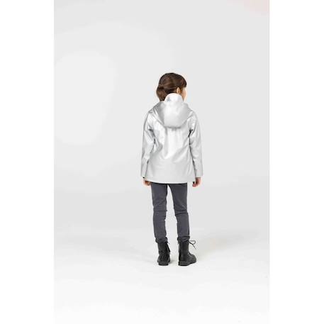 Ciré imperméable à capuche fille Argent 5 - vertbaudet enfant 