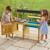 Cuisine d'extérieur pour enfant junior chef bois fsc® Marron - bleu - noir 1 - vertbaudet enfant 