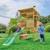 Cabane sur pilotis avec toboggan cimes bois fsc® Marron - vert 1 - vertbaudet enfant 