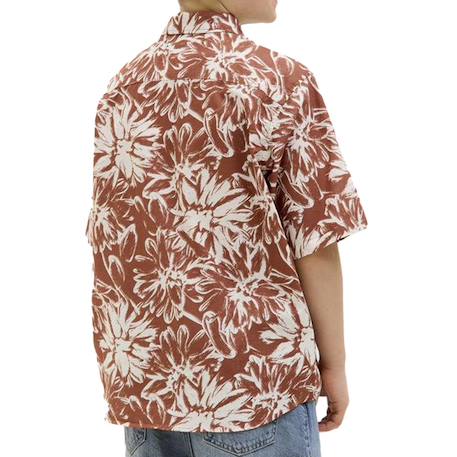 Chemise manches courtes joshua Bleu+Noir+Terracotta 8 - vertbaudet enfant 