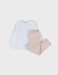 Pyjama velours imprimé  - vertbaudet enfant