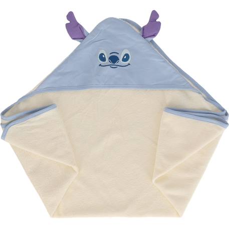 Cape de bain stitch coton et polyester Bleu 3 - vertbaudet enfant 