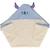 Cape de bain stitch coton et polyester Bleu 3 - vertbaudet enfant 