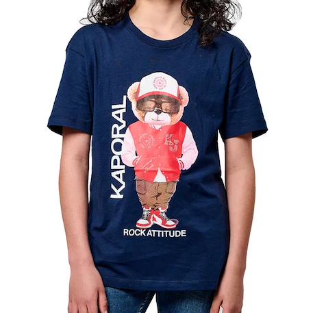 T-shirt marine garçon Rock attitude Marine 1 - vertbaudet enfant 
