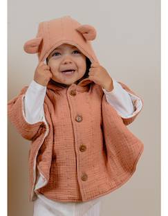 Bébé-Manteau, combipilote, nid d'ange-Poncho bébé mousseline de coton bio