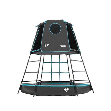 Aire de jeux évolutive piscine à balles explorer tour métal h201cm Bleu - noir 2 - vertbaudet enfant 