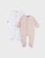 Lot de 2 pyjamas bébé coton Rose 1 - vertbaudet enfant 