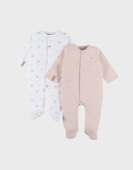 Bébé-Lot de 2 pyjamas bébé coton