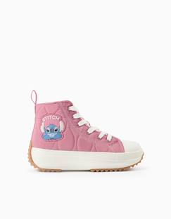 Chaussures-Baskets montantes matelassées avec imprimé stitch