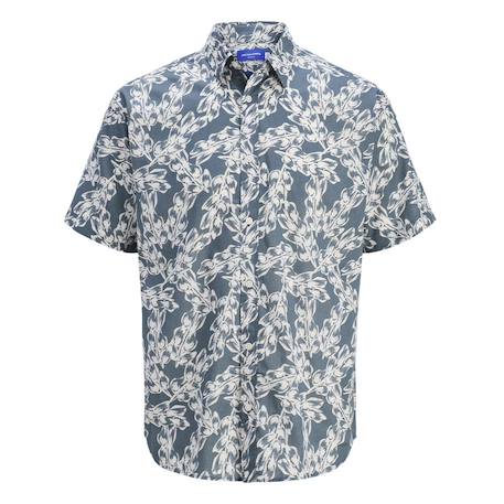 Chemise manches courtes joshua Bleu+Noir+Terracotta 2 - vertbaudet enfant 