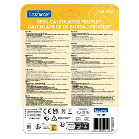 Calculatrice de bureau jaune 10 chiffres avec écran à angle ajustable Jaune 6 - vertbaudet enfant 