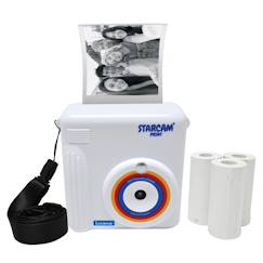 Jouet-Multimédia-Starcam® print, pack caméra avec imprimante instantanée, 3 rouleaux de papier et dragonne