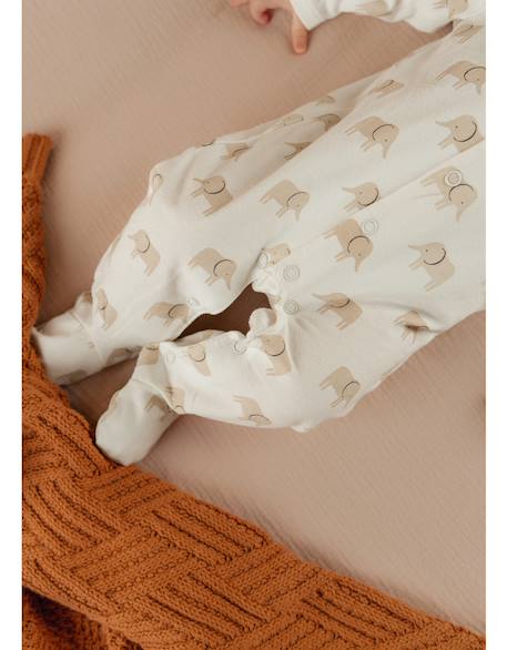 Lot de 3 pyjamas bébé jersey Beige 5 - vertbaudet enfant 