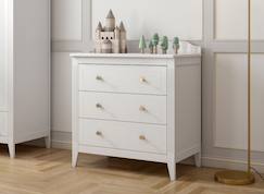 Chambre et rangement-Commode 3 tiroirs héritage