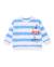 Sweat garçon en maille avec imprimé rayé Bleu 1 - vertbaudet enfant 