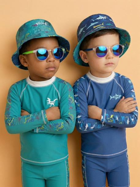 Lunettes de soleil enfant Bleu ciel+Jaune+Noir+Orange+Rouge+Vert 10 - vertbaudet enfant 