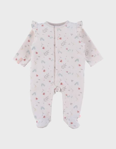 Pyjama bébé velours imprimé Rose 1 - vertbaudet enfant 