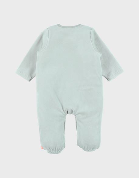 Pyjama bébé velours brodé Vert 4 - vertbaudet enfant 