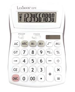 Jouet-Calculatrice de bureau 10 chiffres avec écran à angle ajustable