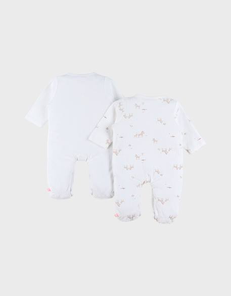 Lot de 2 pyjamas bébé jersey Beige 6 - vertbaudet enfant 