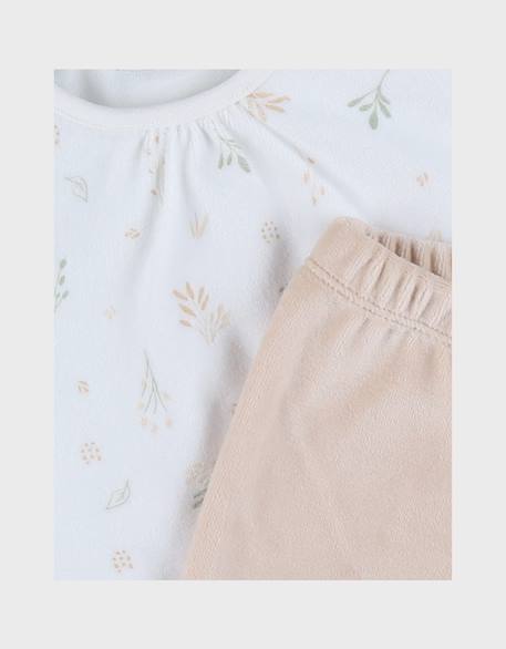 Pyjama velours imprimé Rose 5 - vertbaudet enfant 