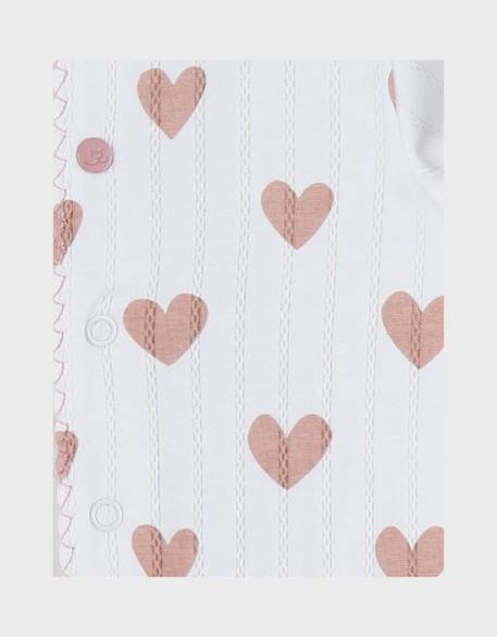 Pyjama bébé coton pointelle Rose 6 - vertbaudet enfant 