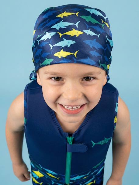 Bandana de plage anti-uv Blanc+Blanc / bleu+Bleu marine+Kaki+Turquoise 9 - vertbaudet enfant 