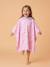 Poncho en microfibres Blanc / rose 1 - vertbaudet enfant 