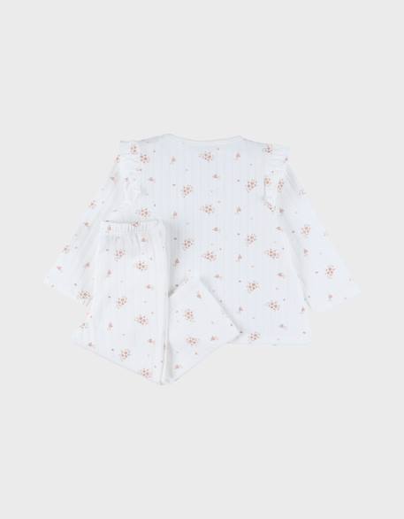 Pyjama bébé coton fantaisie Blanc 3 - vertbaudet enfant 