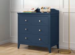 Chambre et rangement-Commode 3 tiroirs héritage