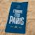 Serviette de bain et de plage imprimée 100% coton, psg nation Bleu nuit 2 - vertbaudet enfant 