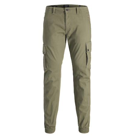 Pantalon cargo fluide garçon paul 111 Kaki+Noir 1 - vertbaudet enfant 