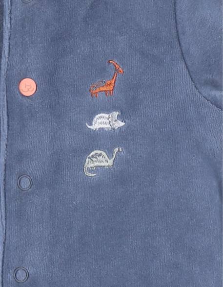 Lot de 2 pyjamas bébé en velours Bleu 5 - vertbaudet enfant 