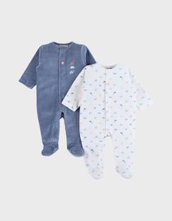 Bébé-Pyjama, surpyjama-Lot de 2 pyjamas bébé en velours