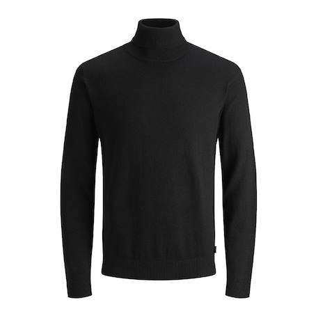 Pull col roulé knit Noir 1 - vertbaudet enfant 