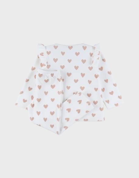 Pyjama velours imprimé Rose 4 - vertbaudet enfant 