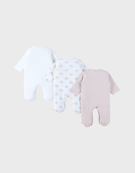 Lot de 3 pyjamas bébé jersey Beige 6 - vertbaudet enfant 